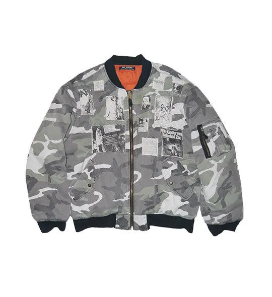 A/W01 'Riot Riot Riot' Camo Bomber by Raf Simons