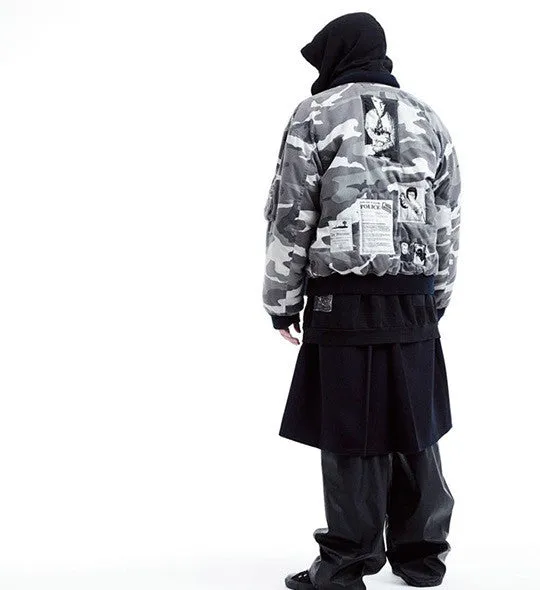 A/W01 'Riot Riot Riot' Camo Bomber by Raf Simons