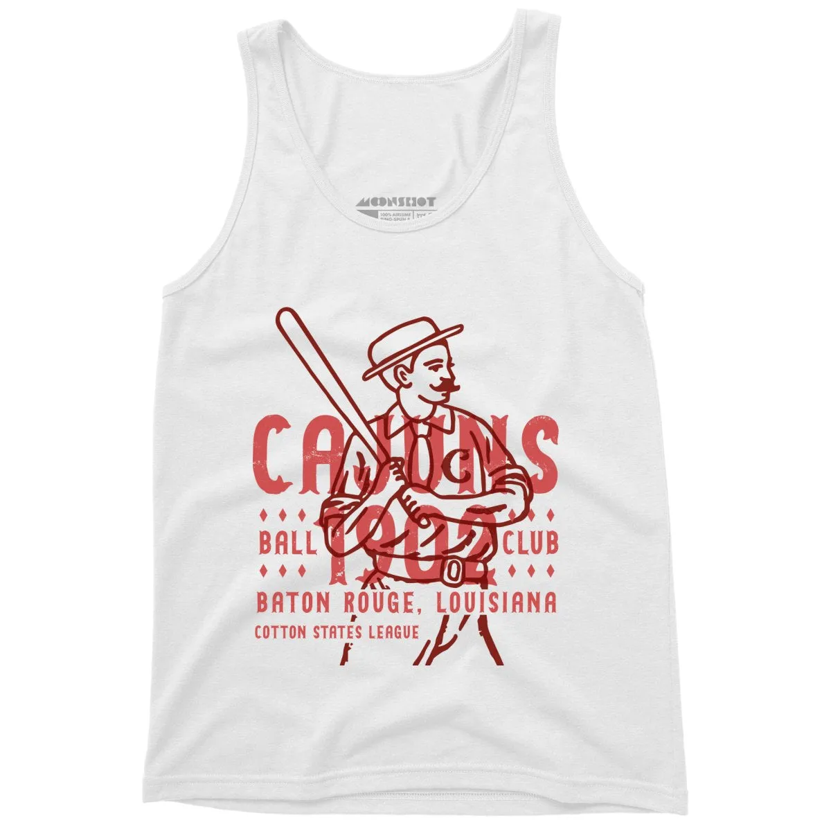 Baton Rouge Cajuns - Louisiana - Vintage Defunct Baseball Teams - Unisex Tank Top