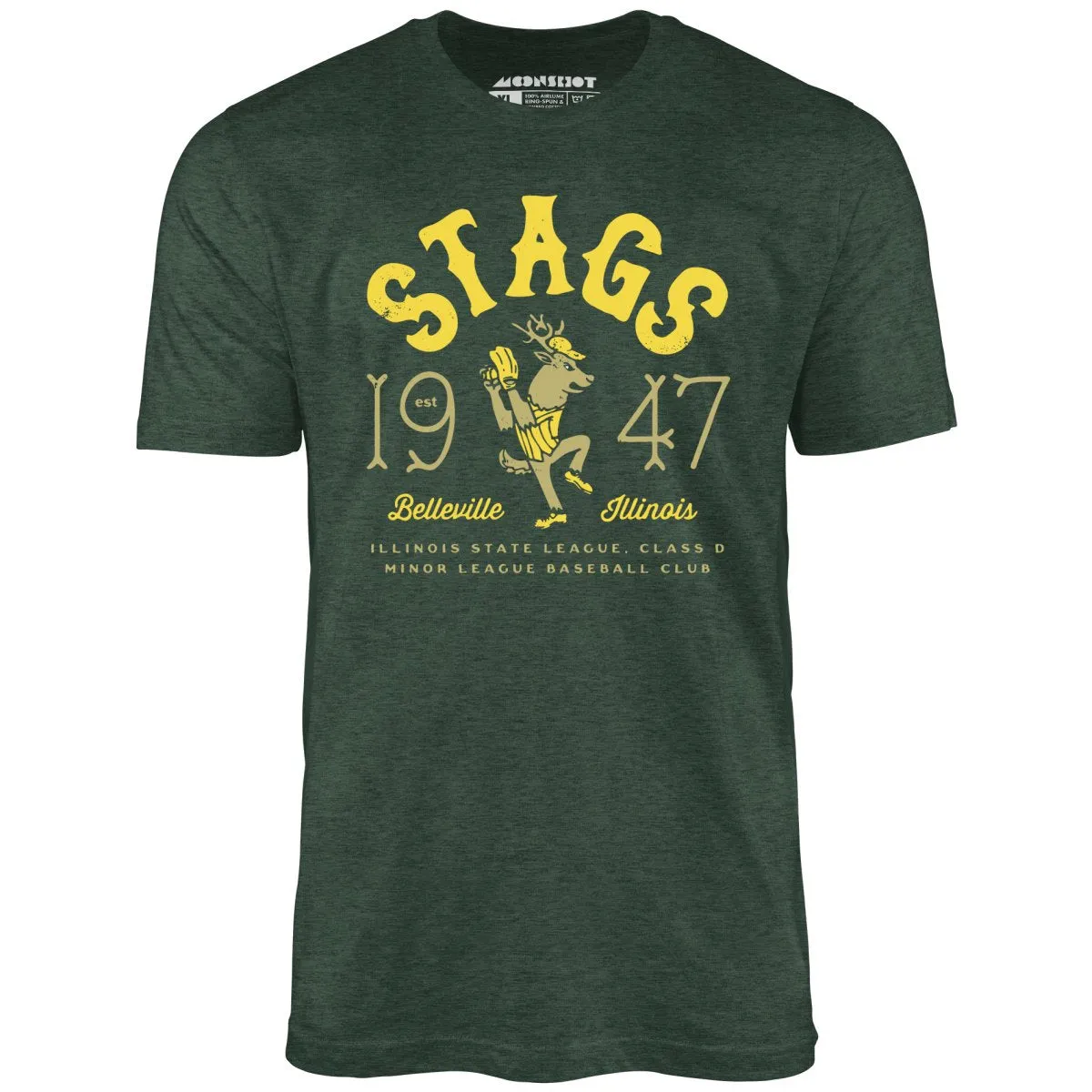 Belleville Stags - Illinois - Vintage Defunct Baseball Teams - Unisex T-Shirt