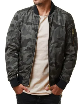 Camo lit bomber jacket