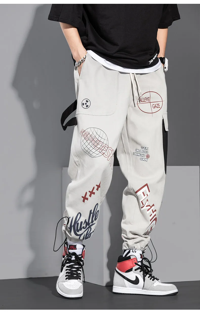 Cargo Pants Long Loose Trendy Sport Plus Size Ankle-Length Pants