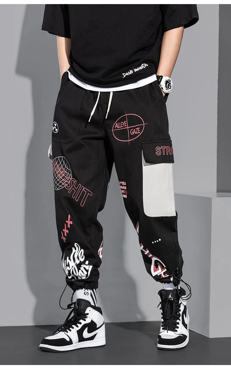 Cargo Pants Long Loose Trendy Sport Plus Size Ankle-Length Pants