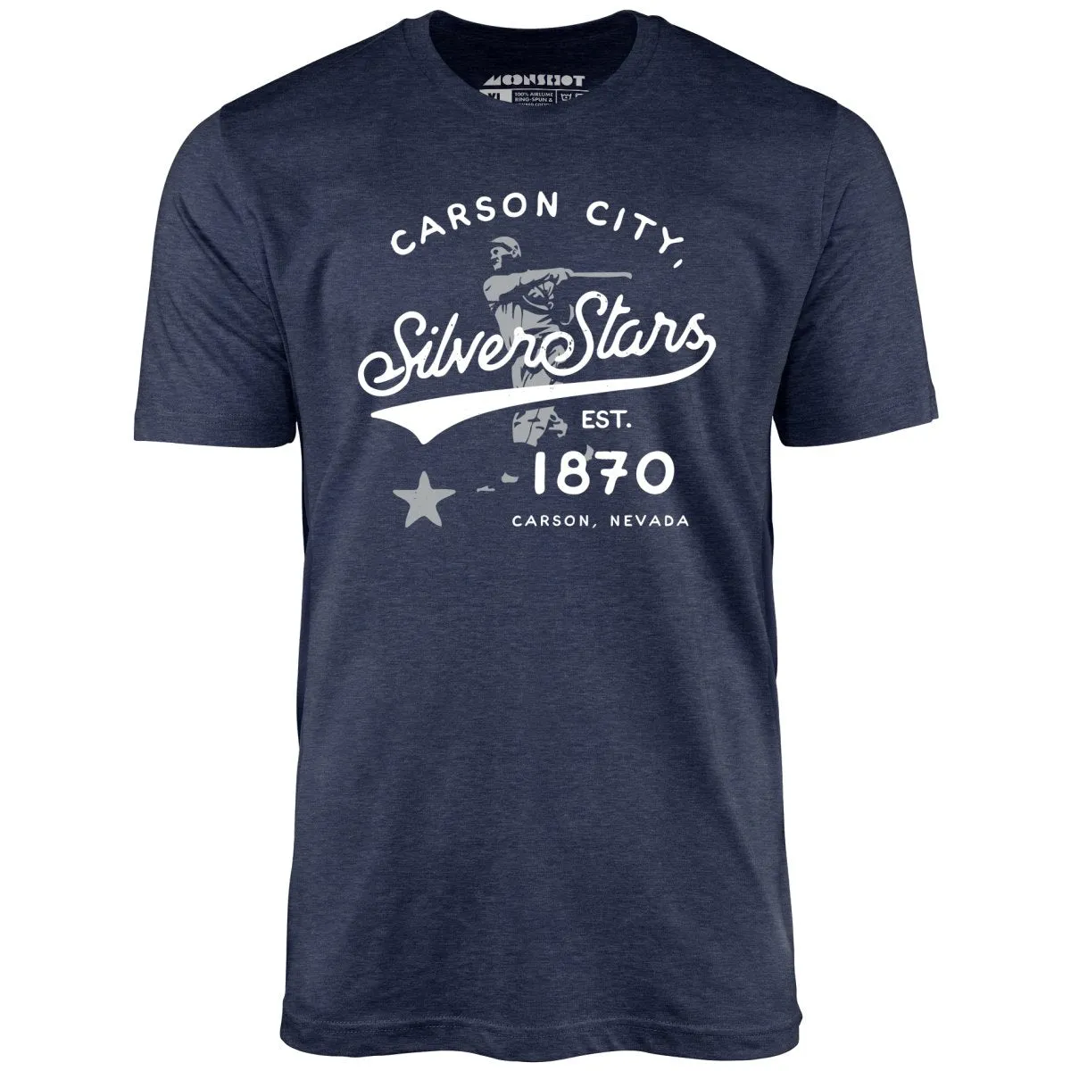 Carson City Silver Stars - Nevada - Vintage Defunct Baseball Teams - Unisex T-Shirt