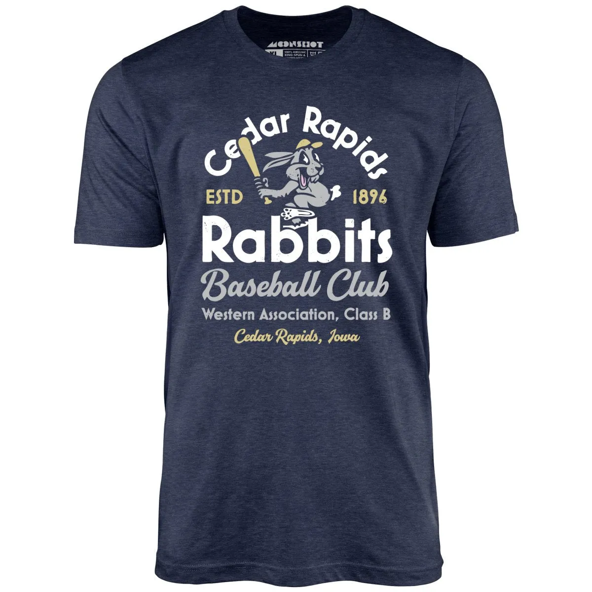 Cedar Rapids Rabbits - Iowa - Vintage Defunct Baseball Teams - Unisex T-Shirt