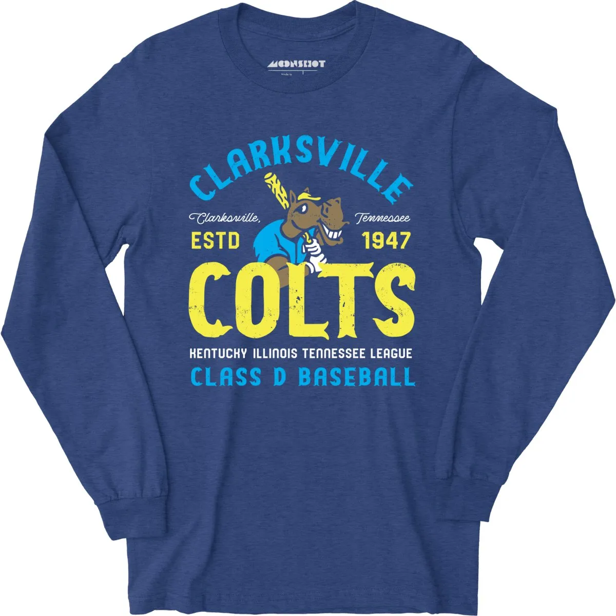 Clarksville Colts - Tennessee - Vintage Defunct Baseball Teams - Long Sleeve T-Shirt