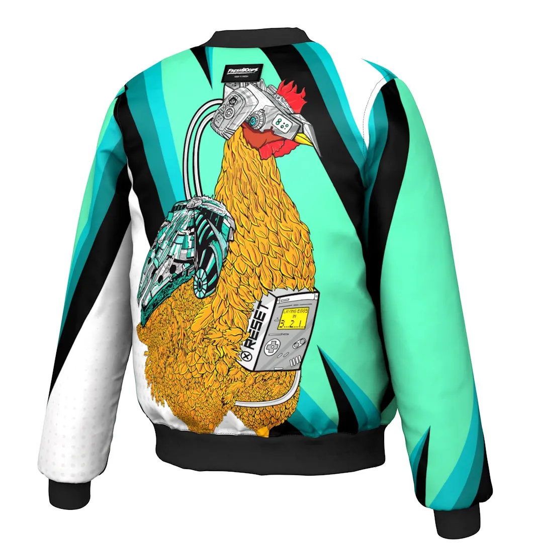 Cyborg Rooster Bomber Jacket