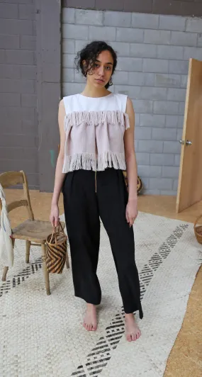 DINA WIDE LEGGED PLEATED PANTS