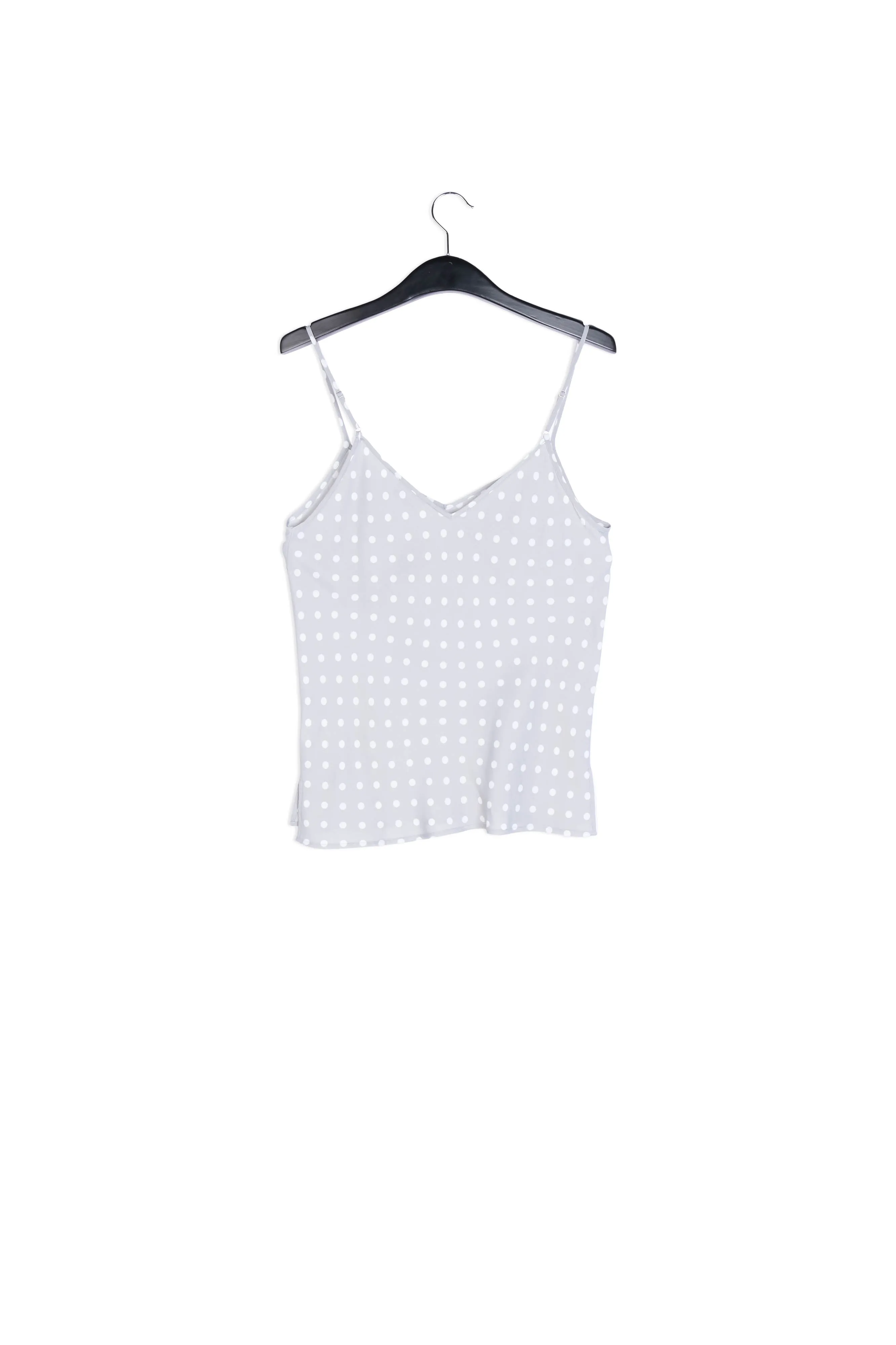 Grey polka dot camisole