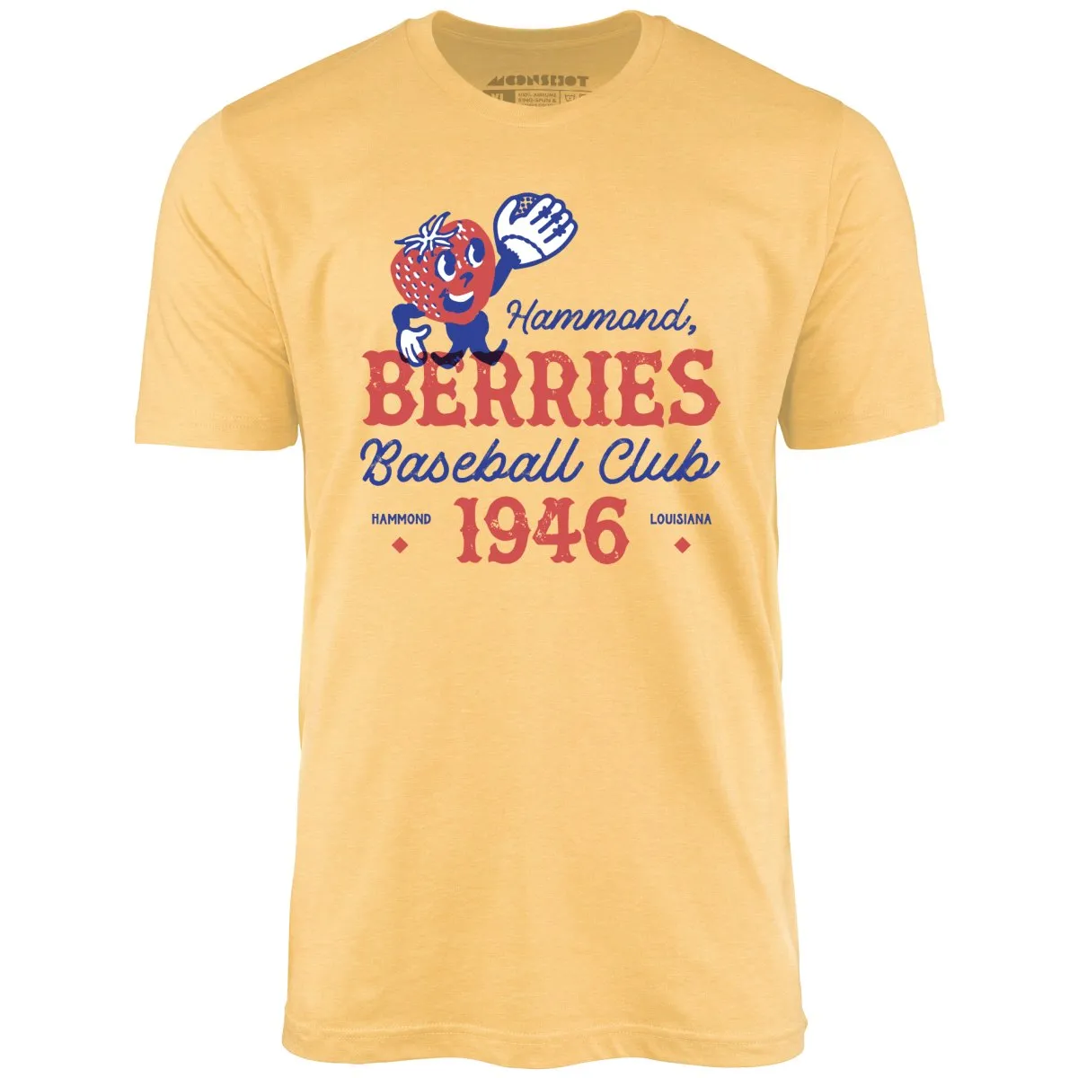 Hammond Berries - Louisiana - Vintage Defunct Baseball Teams - Unisex T-Shirt