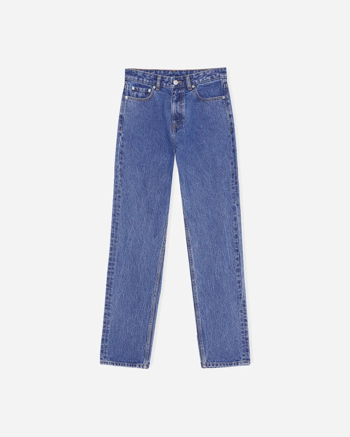 High-Waisted Jeans - Denim