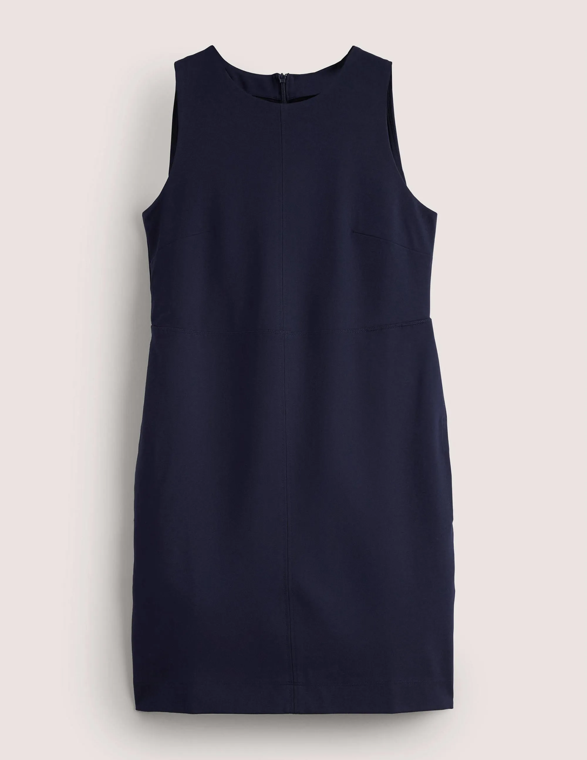 Jersey Mini Shift Dress-Navy