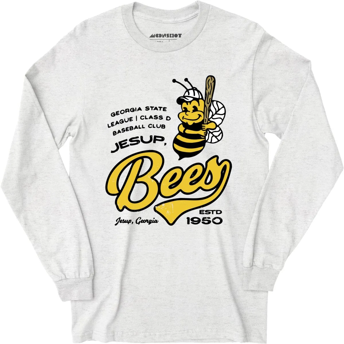 Jesup Bees - Georgia - Vintage Defunct Baseball Teams - Long Sleeve T-Shirt