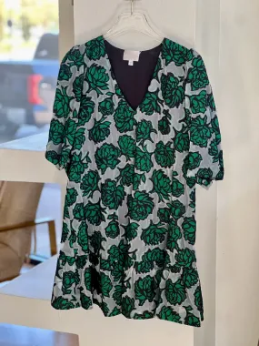 La1836 Green Floral Shift Dress