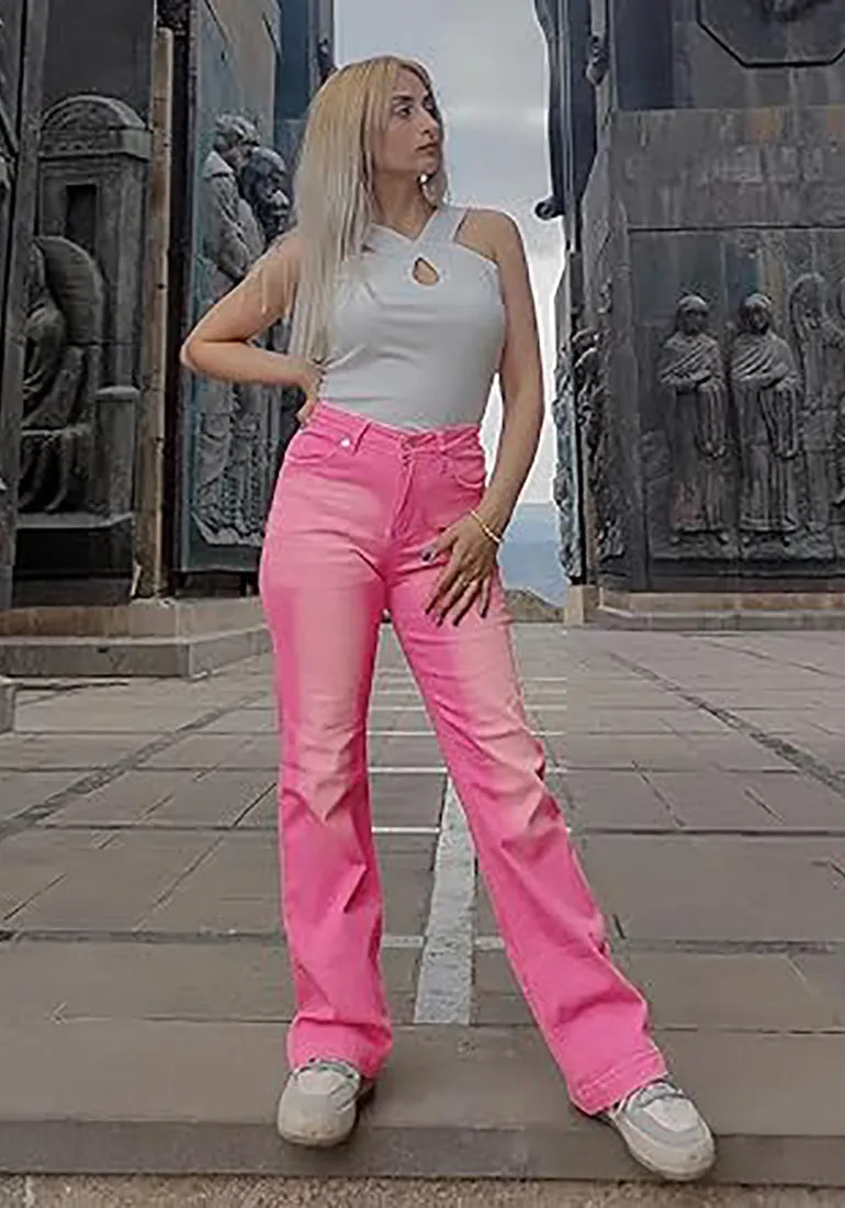 luvamia Wide Leg Jeans for Women High Waisted Baggy 90S Jeans Distressed Stretchy Denim Pants Trendy Stretch Jeans for Women Wide Leg Pants for Women Mom Jeans for Women