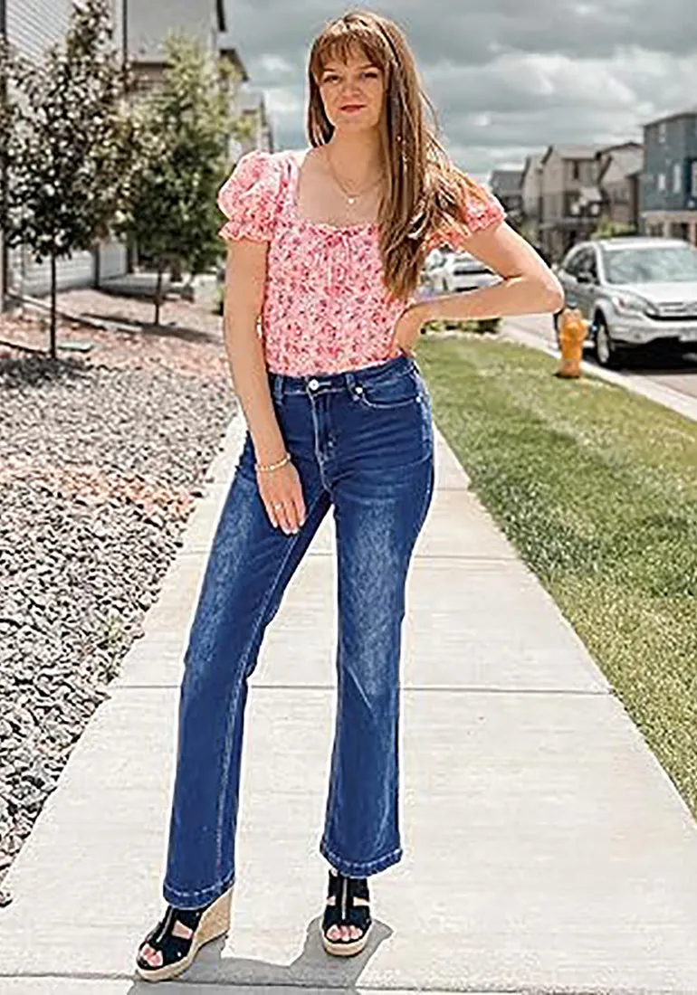 luvamia Wide Leg Jeans for Women High Waisted Baggy 90S Jeans Distressed Stretchy Denim Pants Trendy Stretch Jeans for Women Wide Leg Pants for Women Mom Jeans for Women