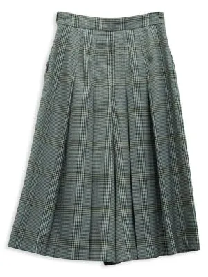 Maje
 Maje Houndstooth Culottes Pants In Grey Polyester