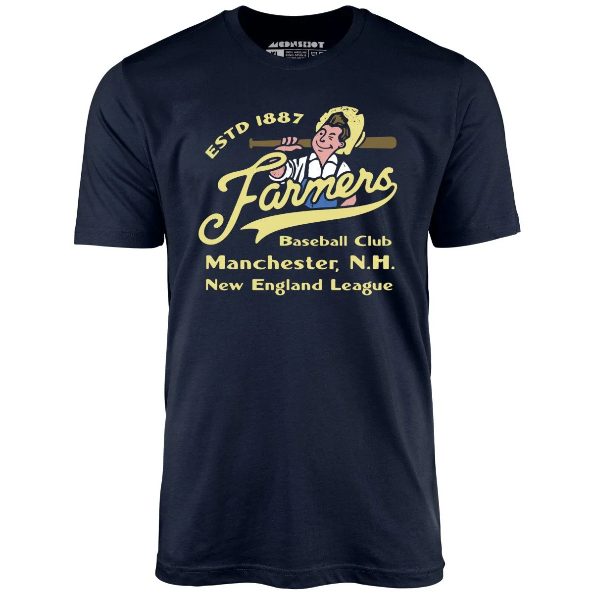 Manchester Farmers - New Hampshire - Vintage Defunct Baseball Teams - Unisex T-Shirt