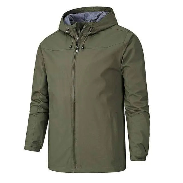 Men's Casual Bomber Jacket - Lightweight Military Style Outerwear