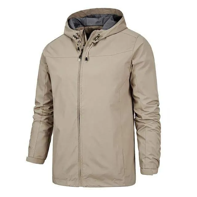 Men's Casual Bomber Jacket - Lightweight Military Style Outerwear