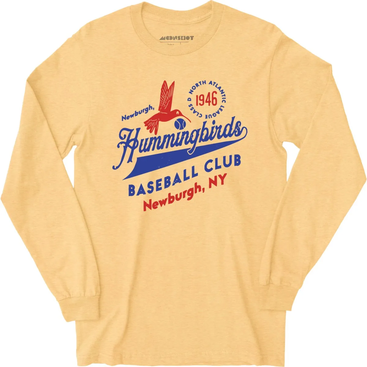 Newburgh Hummingbirds - New York - Vintage Defunct Baseball Teams - Long Sleeve T-Shirt