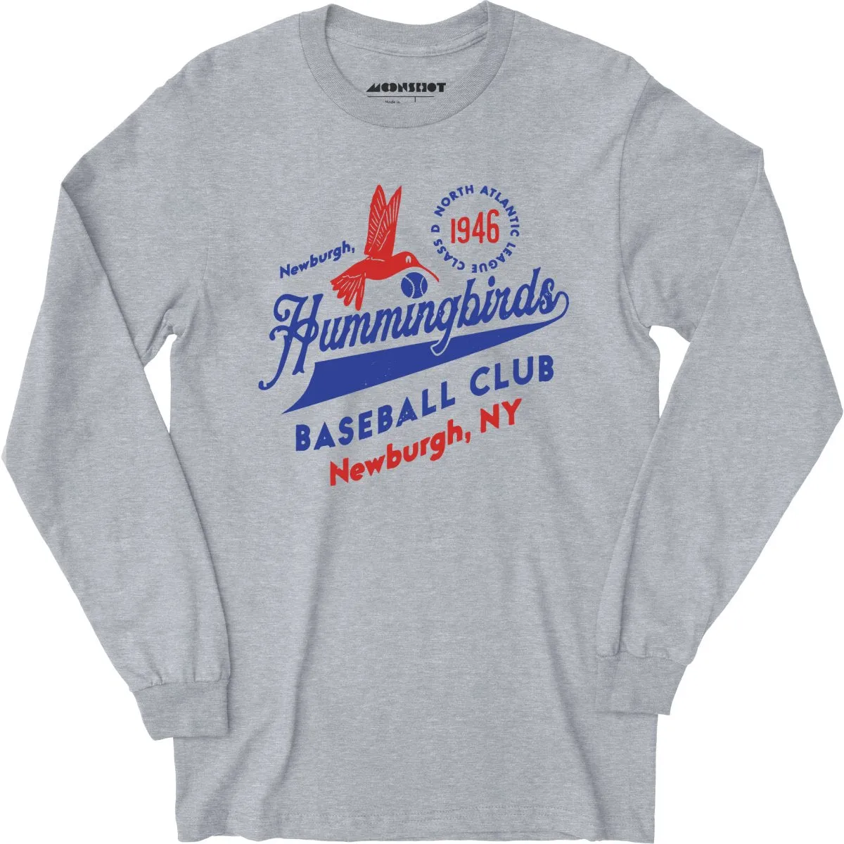 Newburgh Hummingbirds - New York - Vintage Defunct Baseball Teams - Long Sleeve T-Shirt