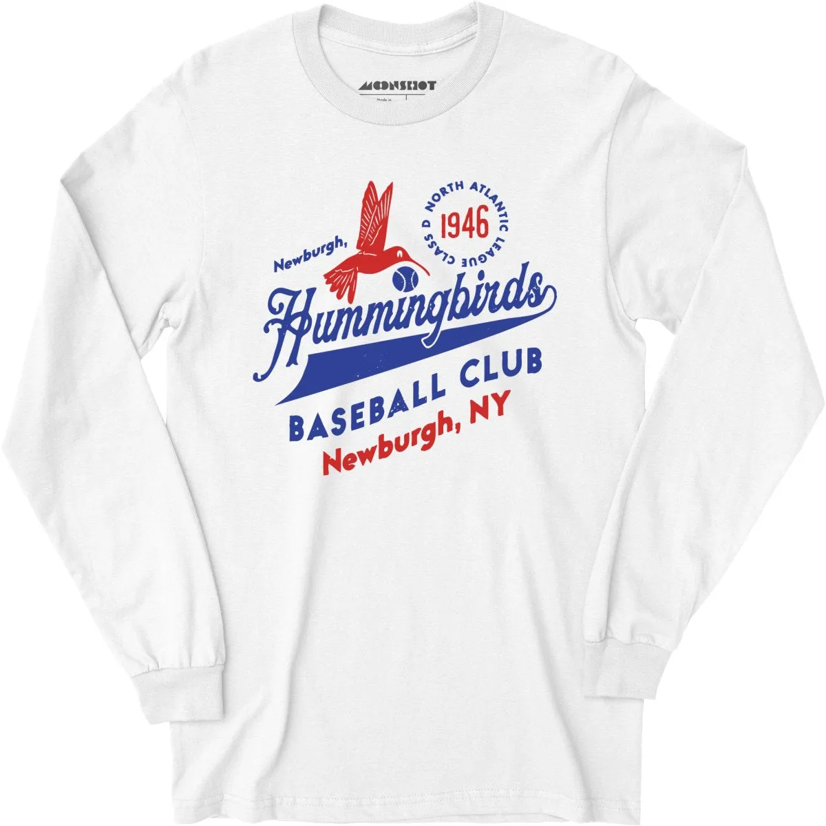 Newburgh Hummingbirds - New York - Vintage Defunct Baseball Teams - Long Sleeve T-Shirt