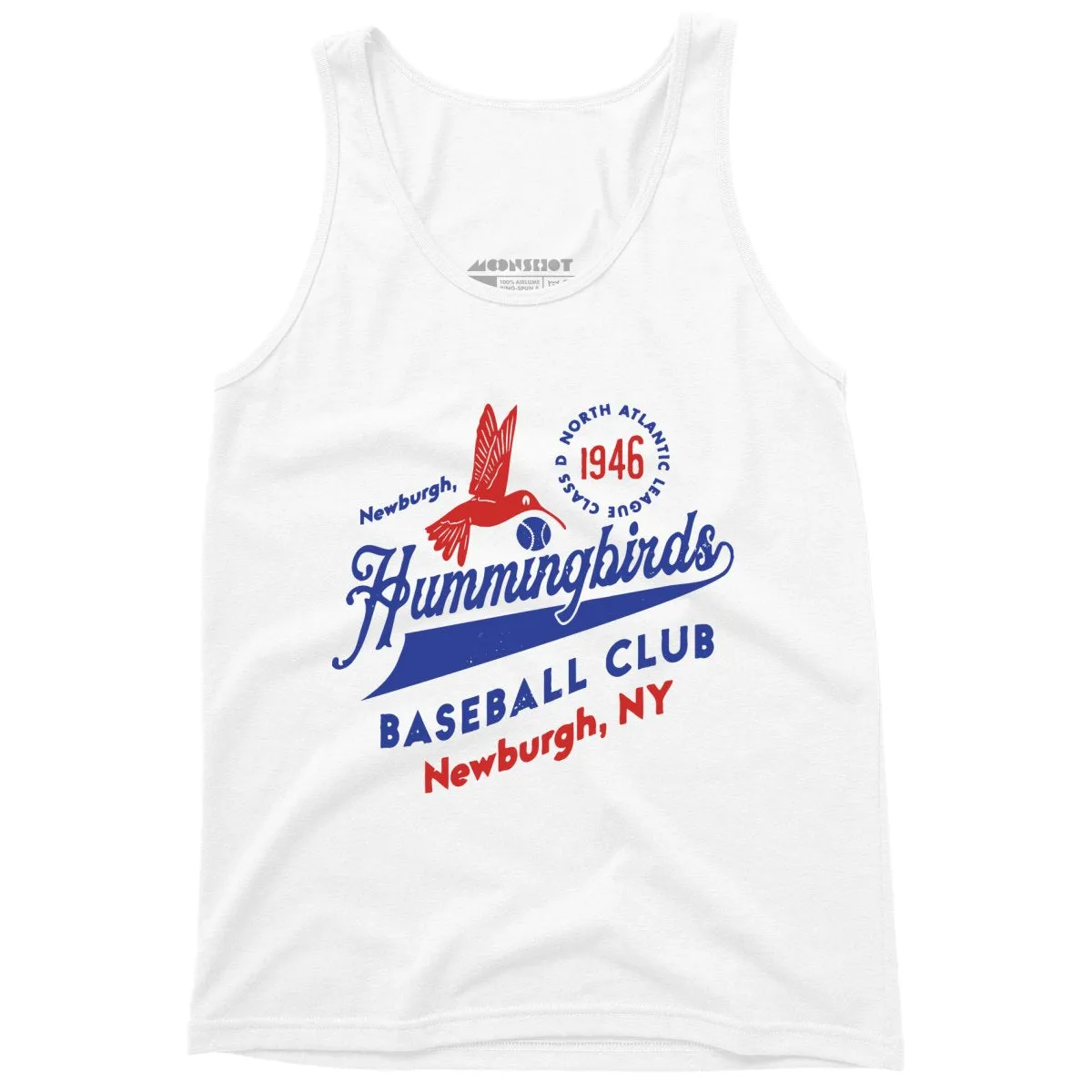 Newburgh Hummingbirds - New York - Vintage Defunct Baseball Teams - Unisex Tank Top