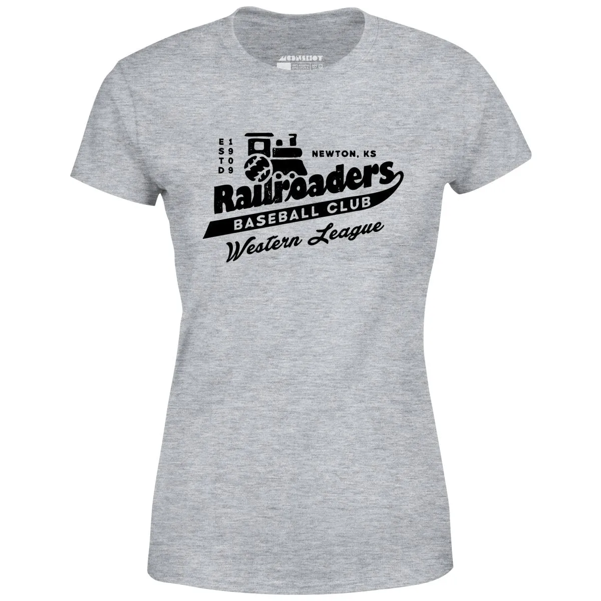 Newton Railroaders - Kansas - Vintage Defunct Baseball Teams - Women's T-Shirt