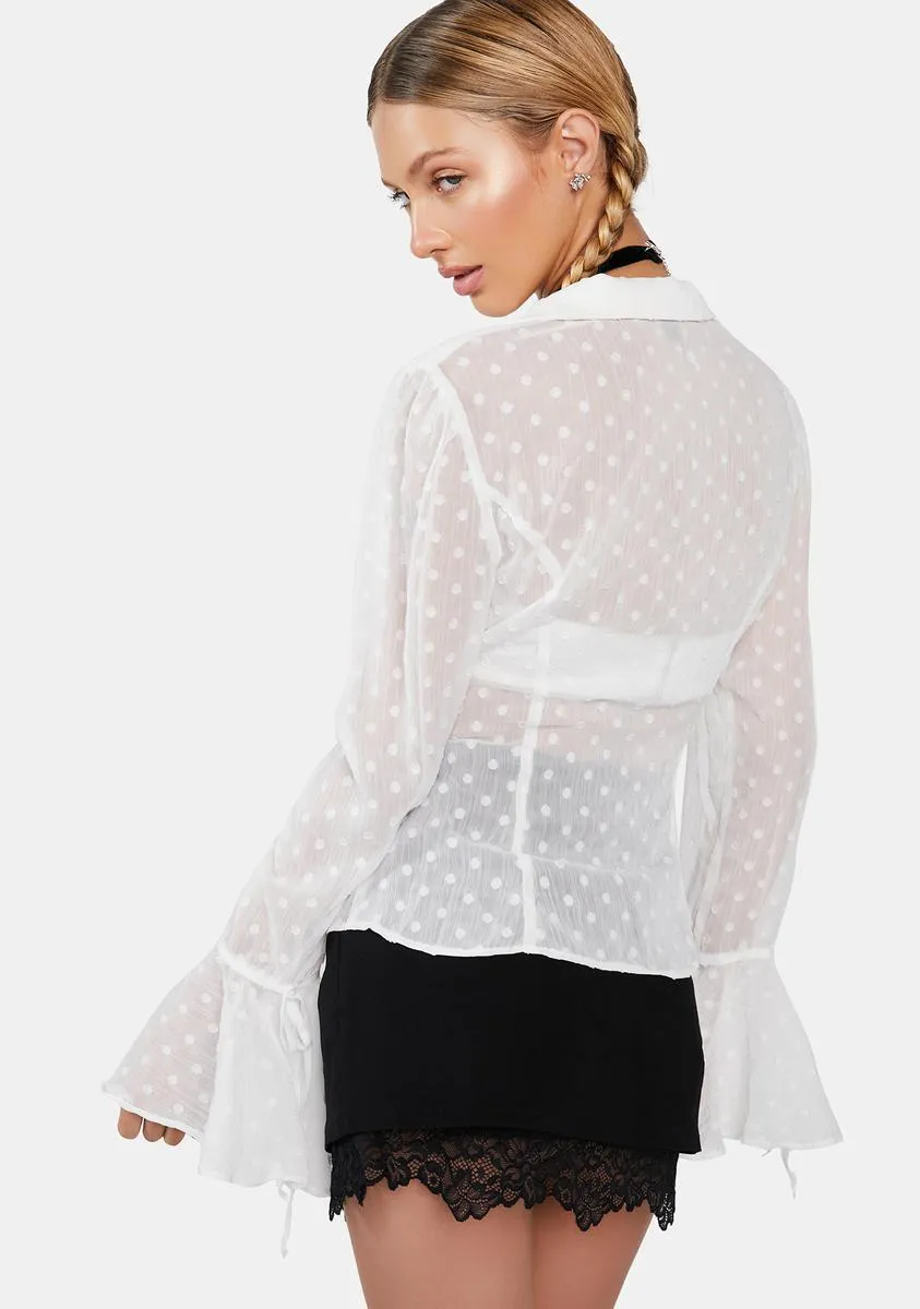 Out 'Til Sunset Chiffon Shirt