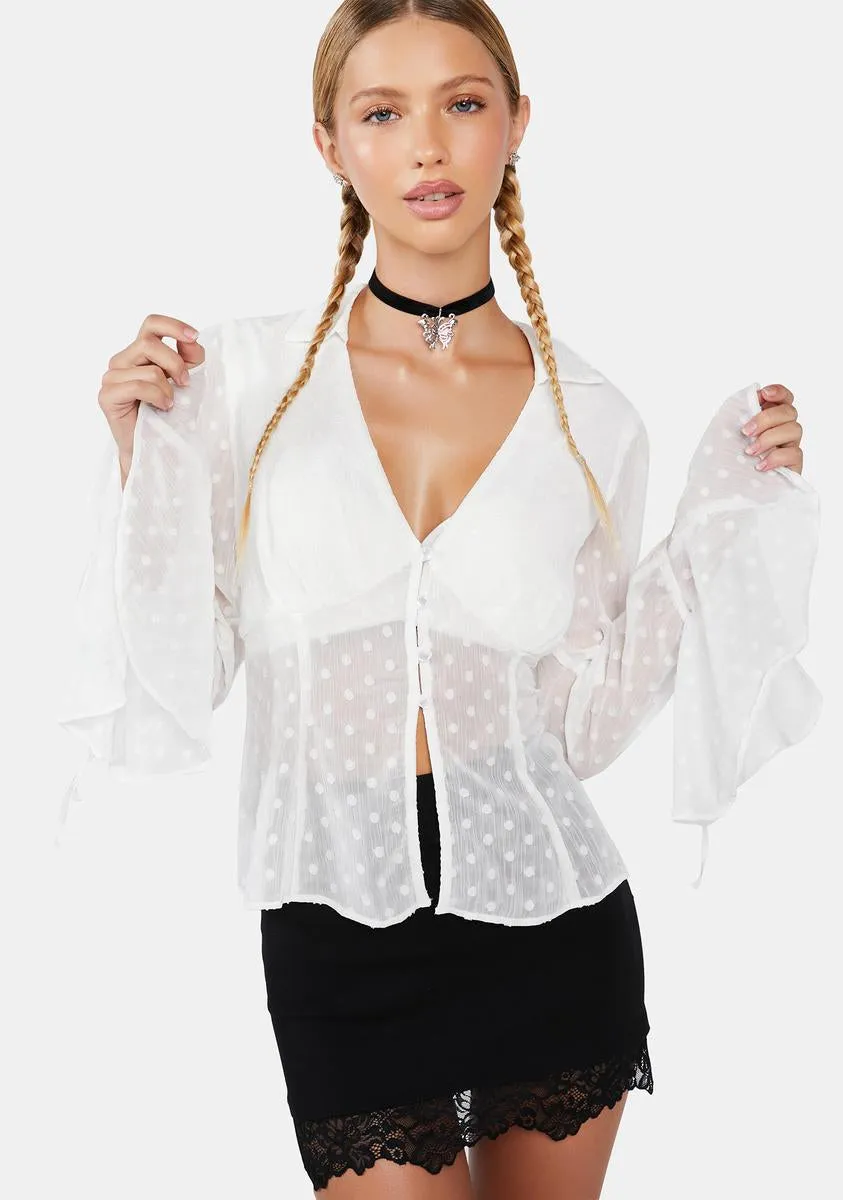 Out 'Til Sunset Chiffon Shirt