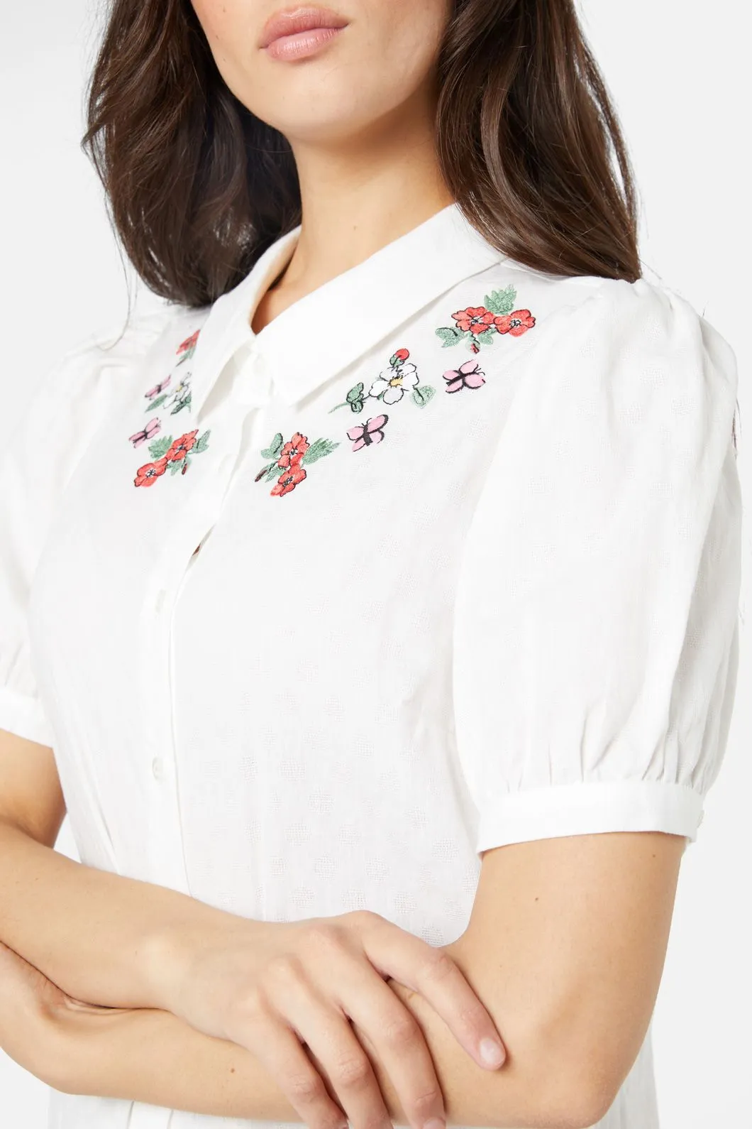 Papillon Embroidered Blouse