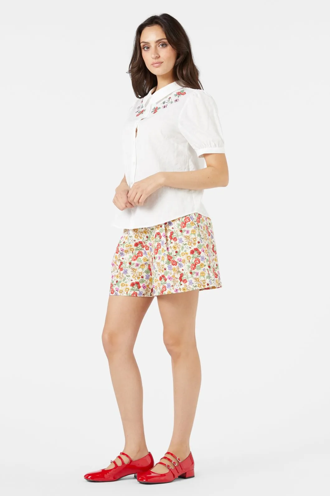 Papillon Embroidered Blouse