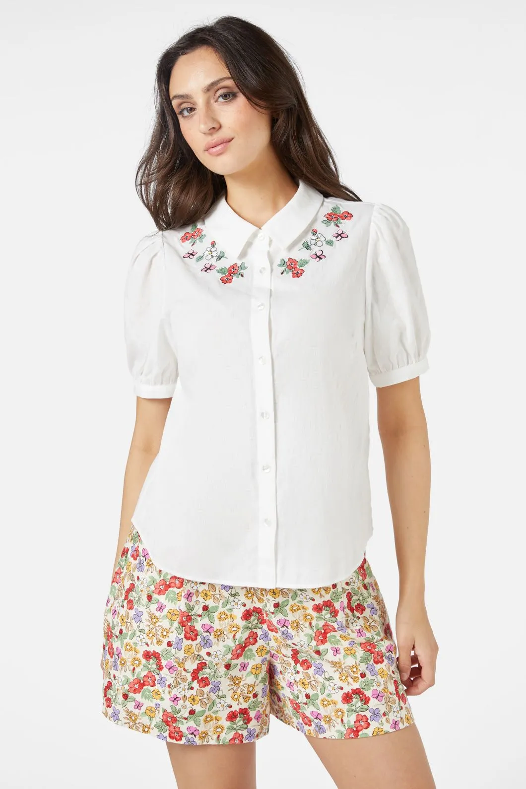 Papillon Embroidered Blouse