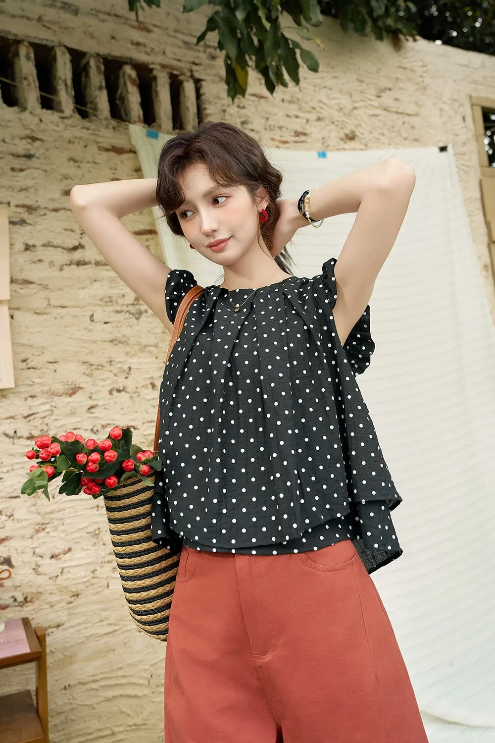 Polka Dot Blouse for women