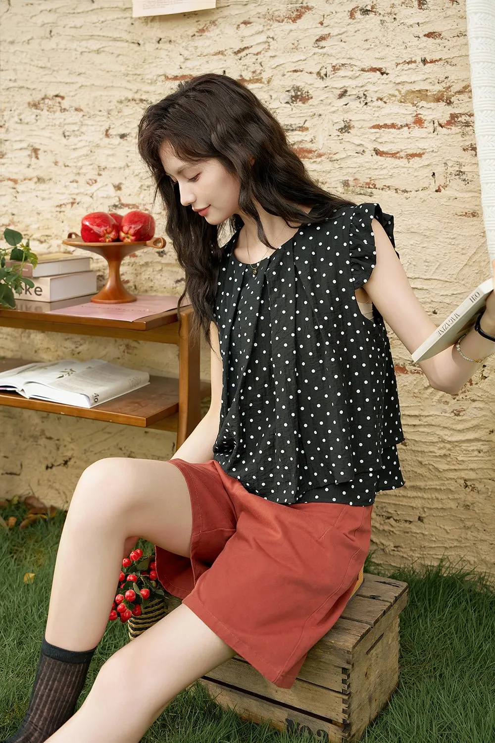 Polka Dot Blouse for women