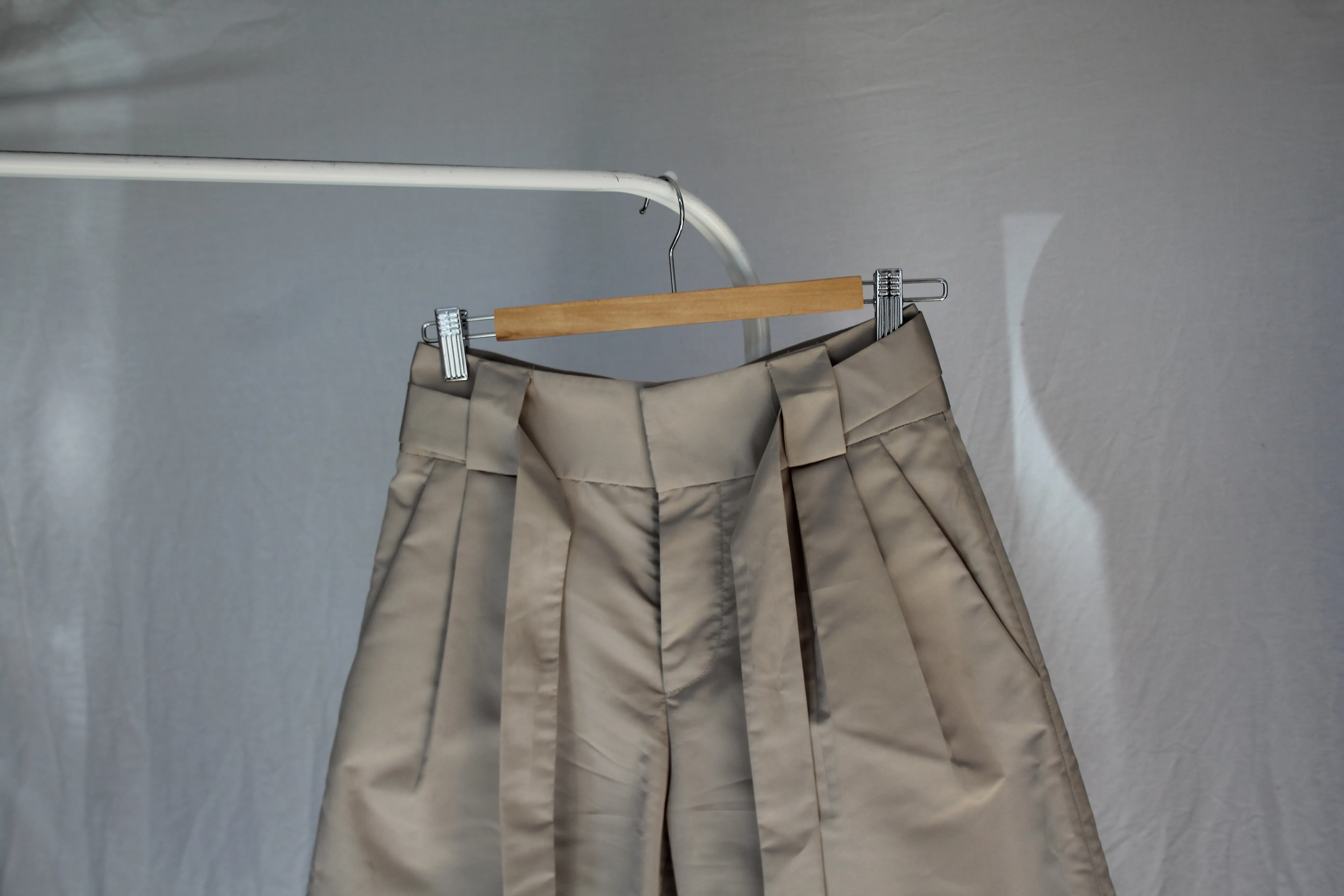 Prada Silk-Blend Paper Bag Culottes - XS/S