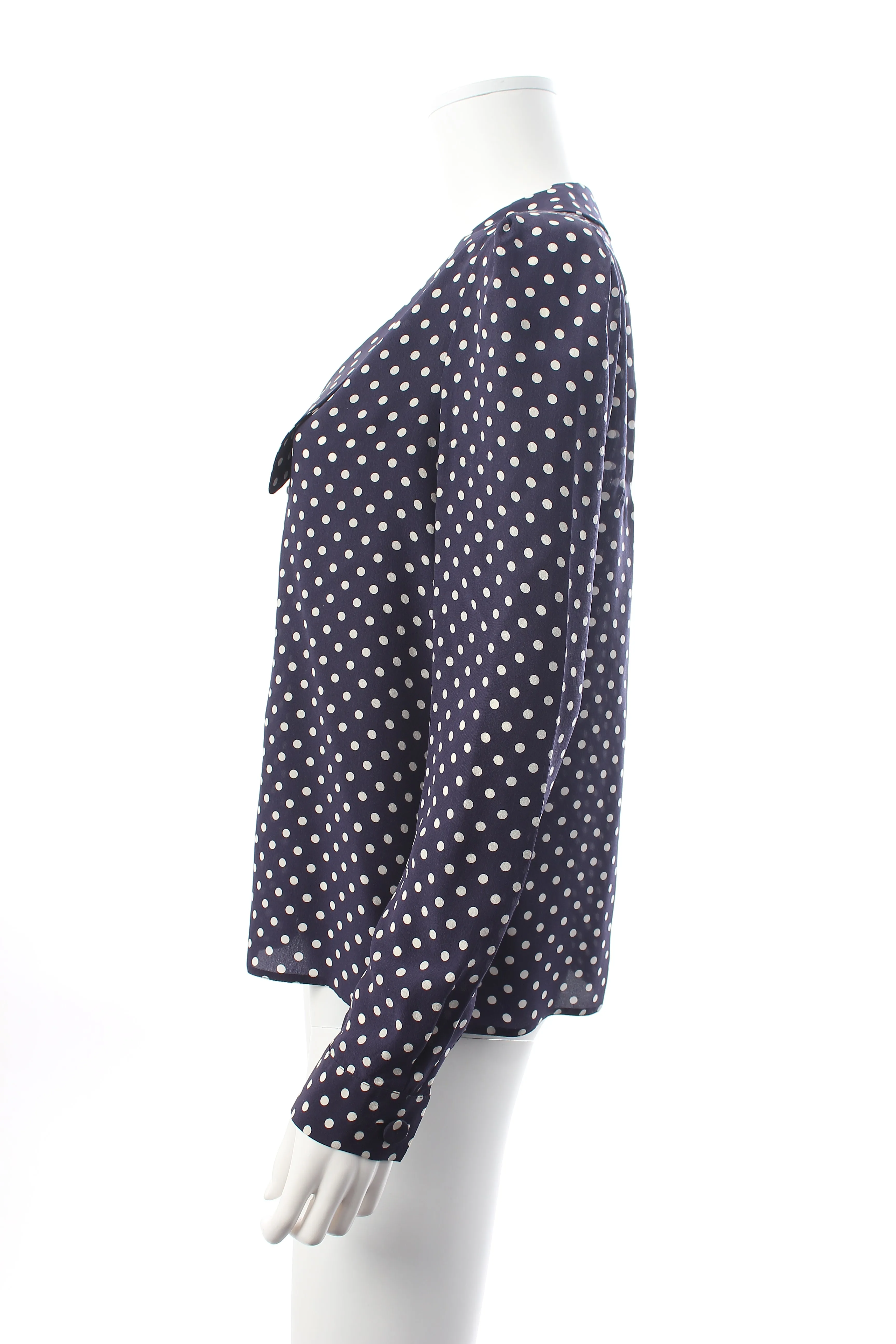 Prada Silk Polka Dot Blouse