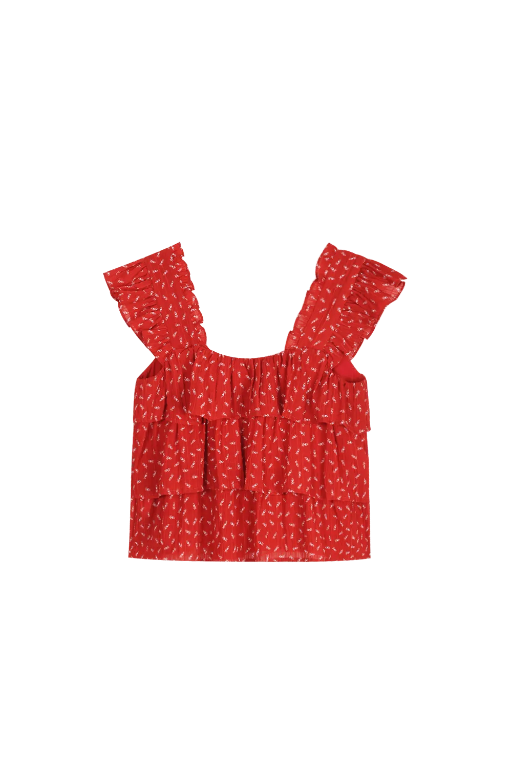 Red Polka Dot Blouse for women