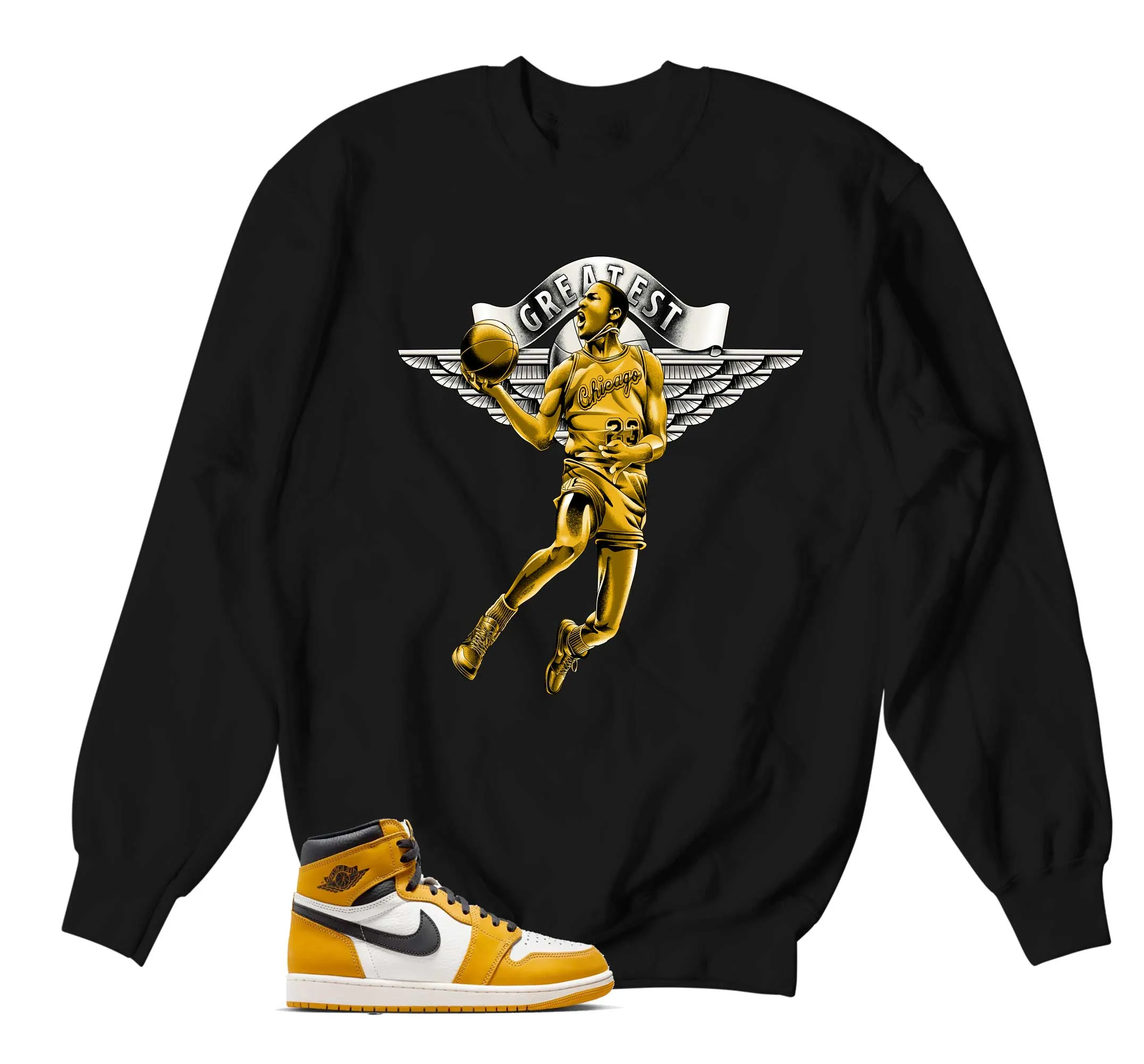 Retro 1 Yellow Ochre Greatest Sweater