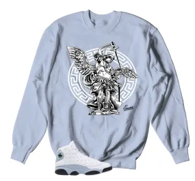 Retro 13 Blue Grey St. Micheal Sweater