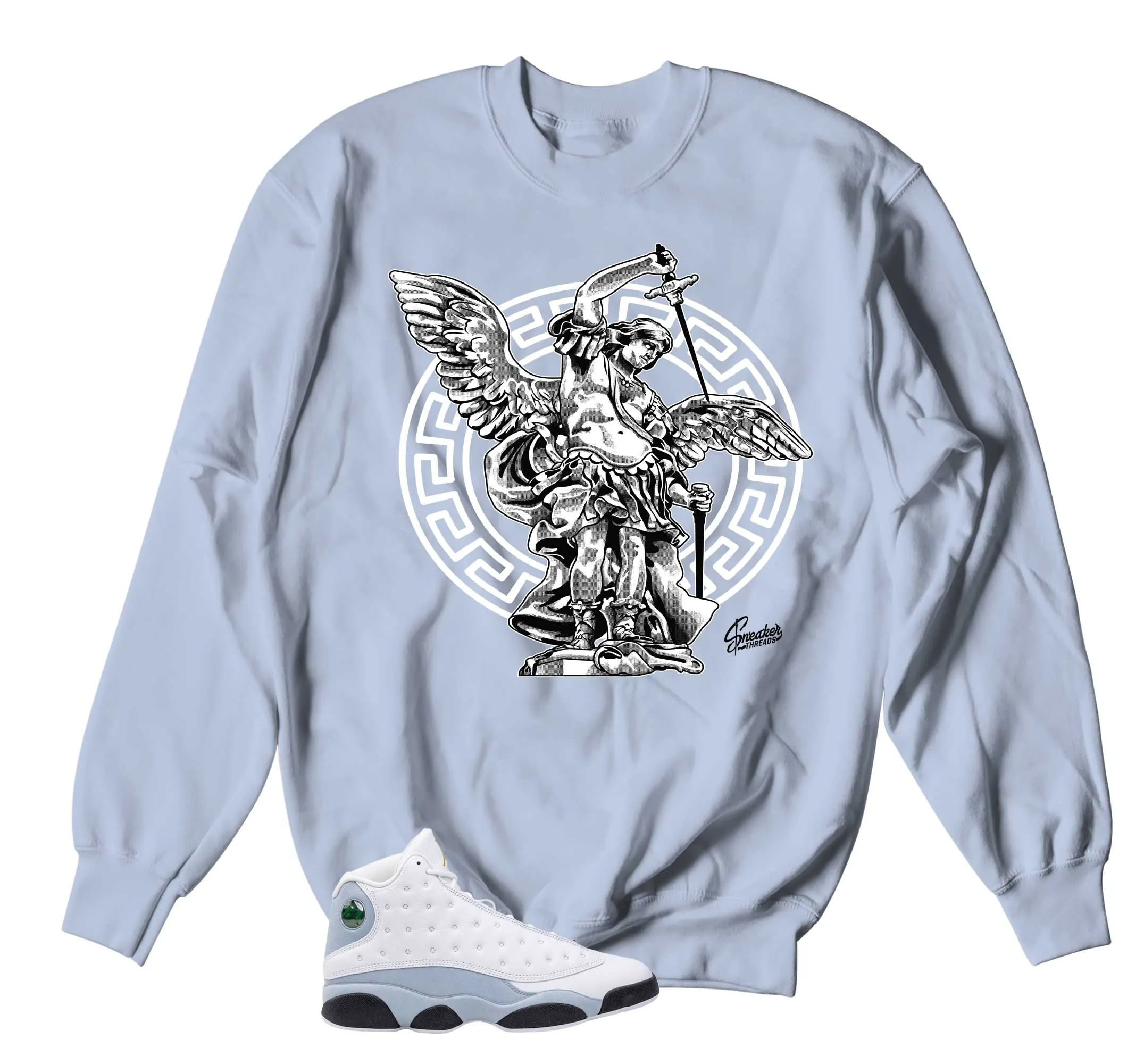 Retro 13 Blue Grey St. Micheal Sweater