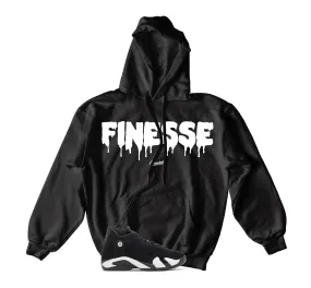 Retro 14 Black/White Finesse Hoody