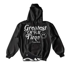 Retro 14 Black/White Goat Hoody