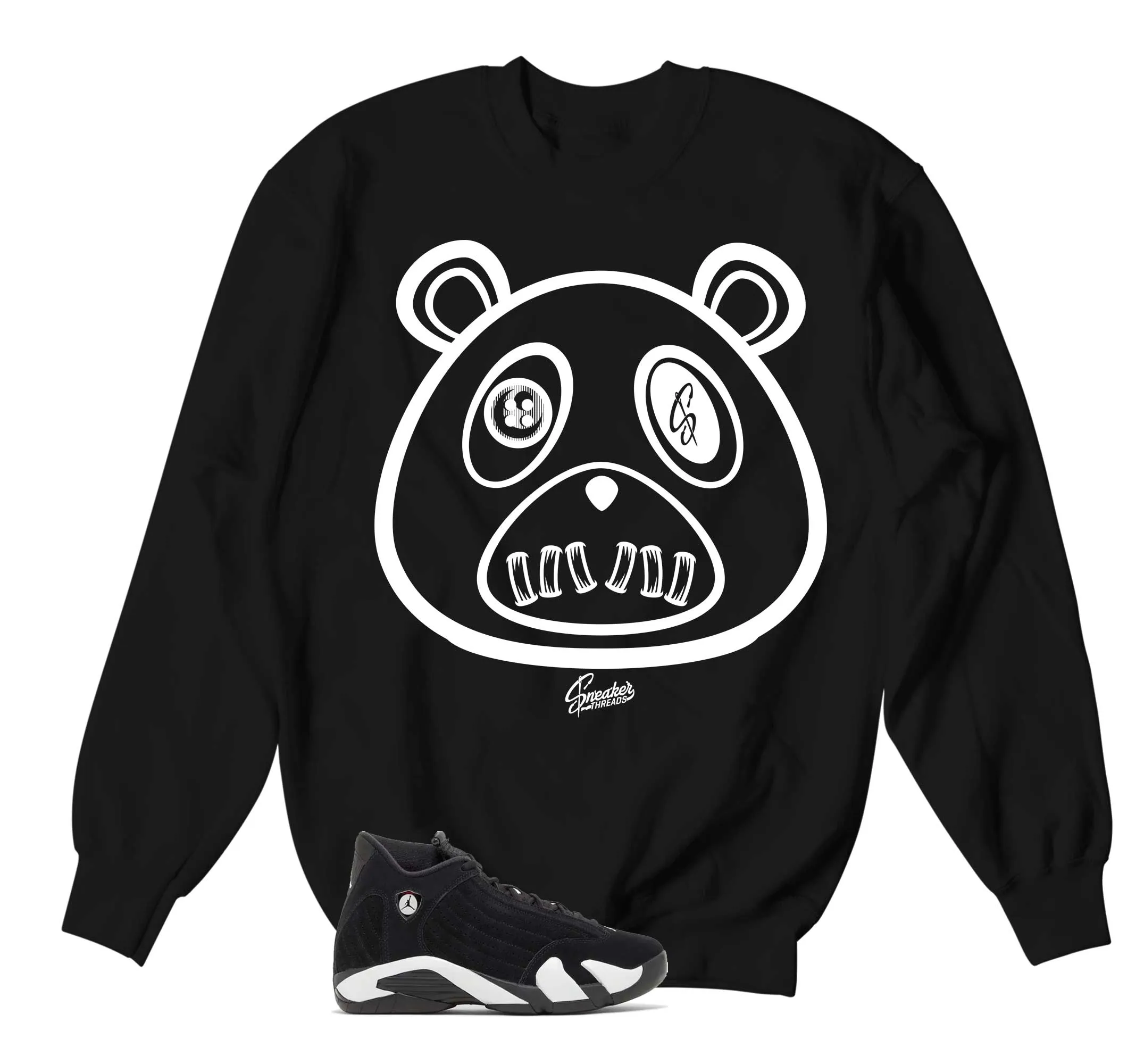 Retro 14 Black/White ST Bear Sweater