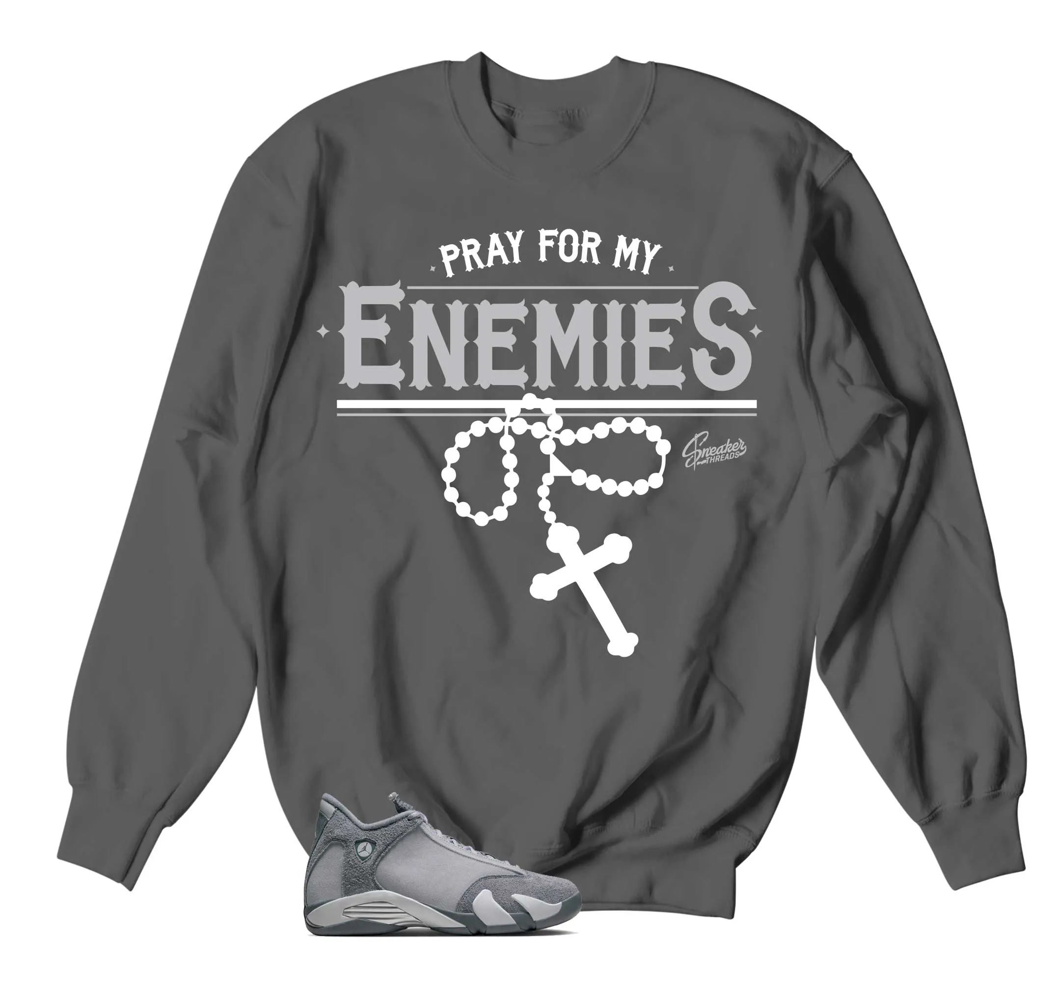 Retro 14 Flint Grey Enemies Sweater