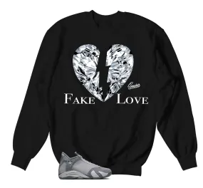 Retro 14 Flint Grey Love Sweater