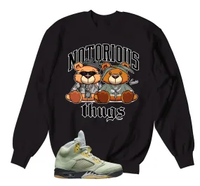 Retro 5 Jade Horizon Thug Bears Sweater