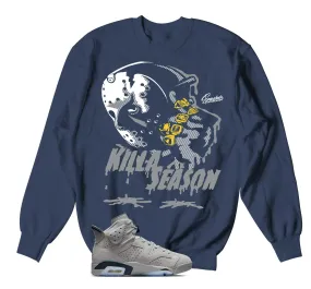 Retro 6 Georgetown Killa Season Sweater