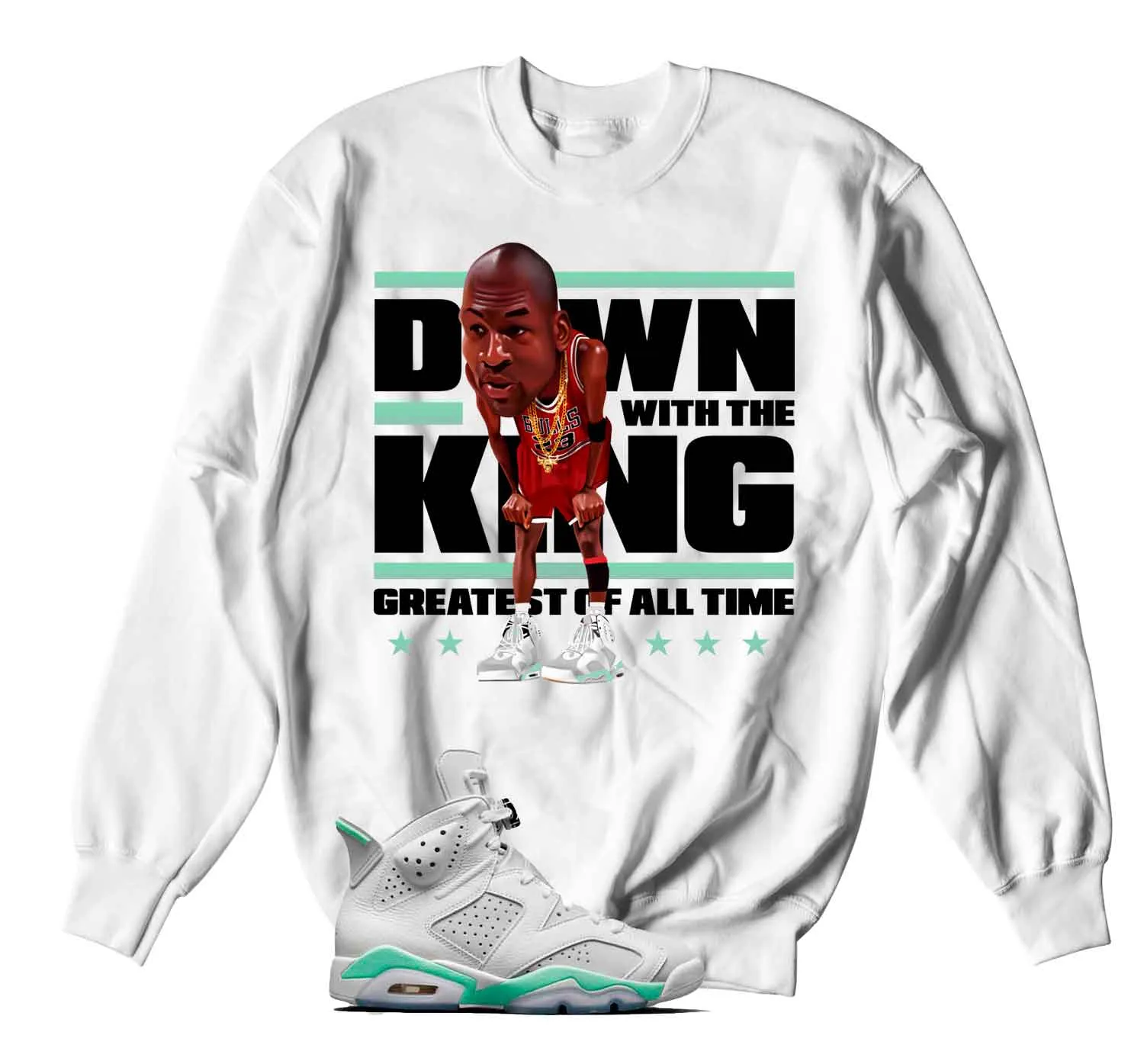 Retro 6 Mint Foam Greatest Of All Time Sweater